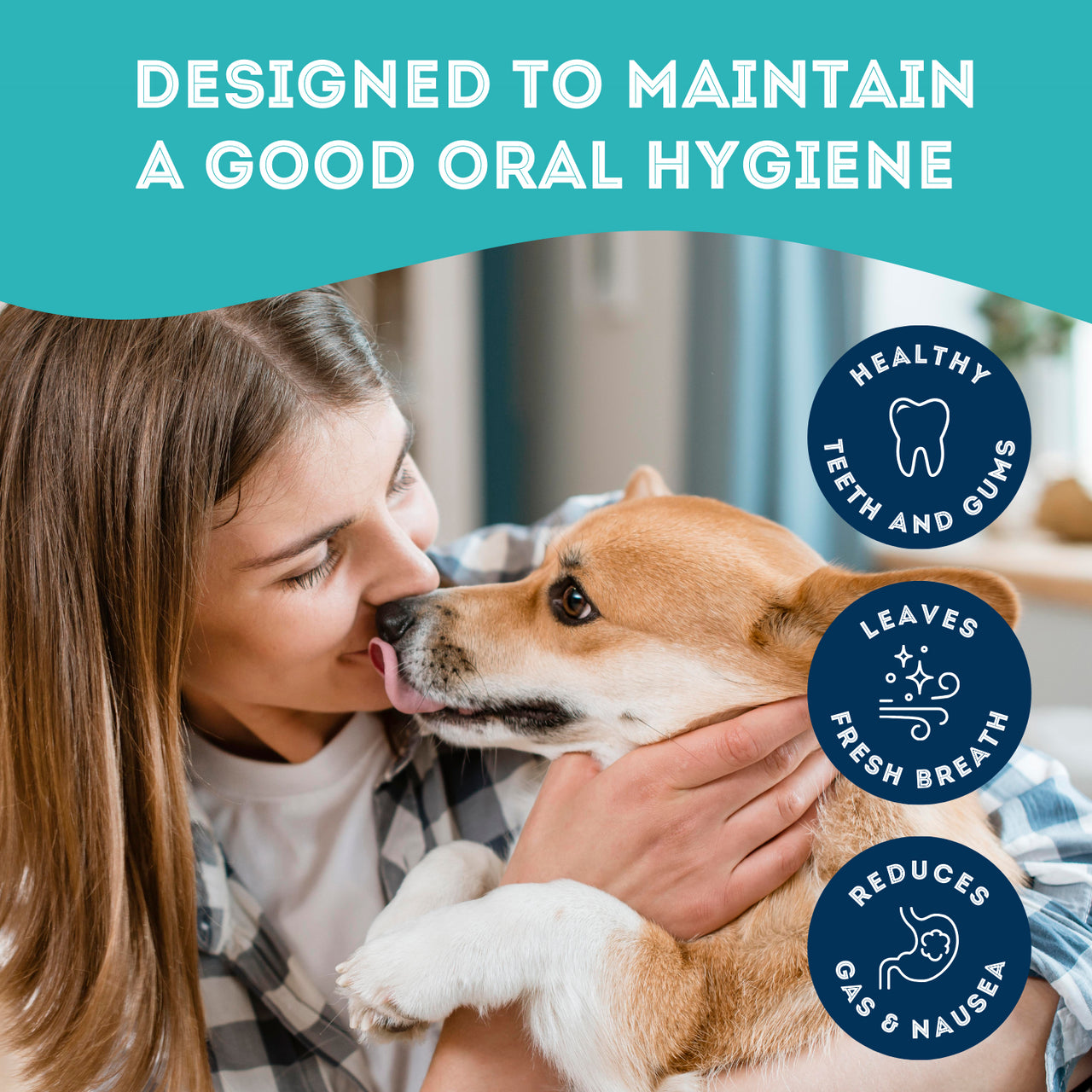 Dog Supplements-  Oral Health Supplement Dog Herbal Bites